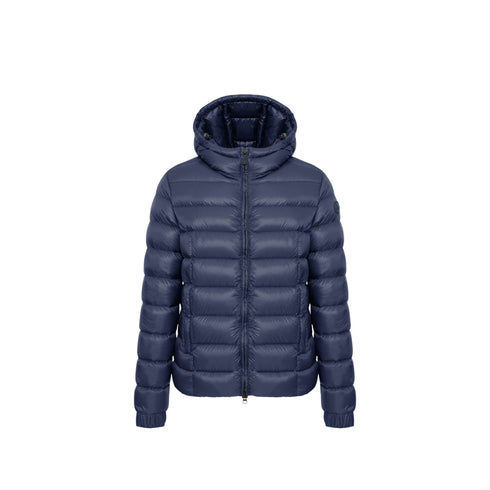 Piumino Uomo Corto Semilucido Cappuccio